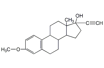 炔雌醇甲醚结构式